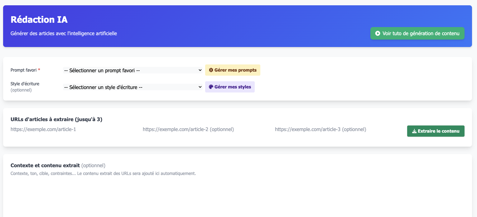 Je viens de lancer la nouvelle fonctionnalité de création de contenu sur Gnewsalyzer